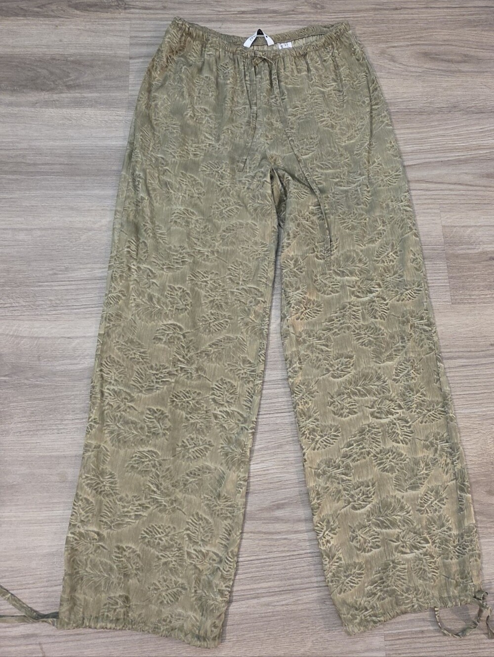 ZARA Jacquard ZW Collection Tied Pants - Picture 8 of 13
